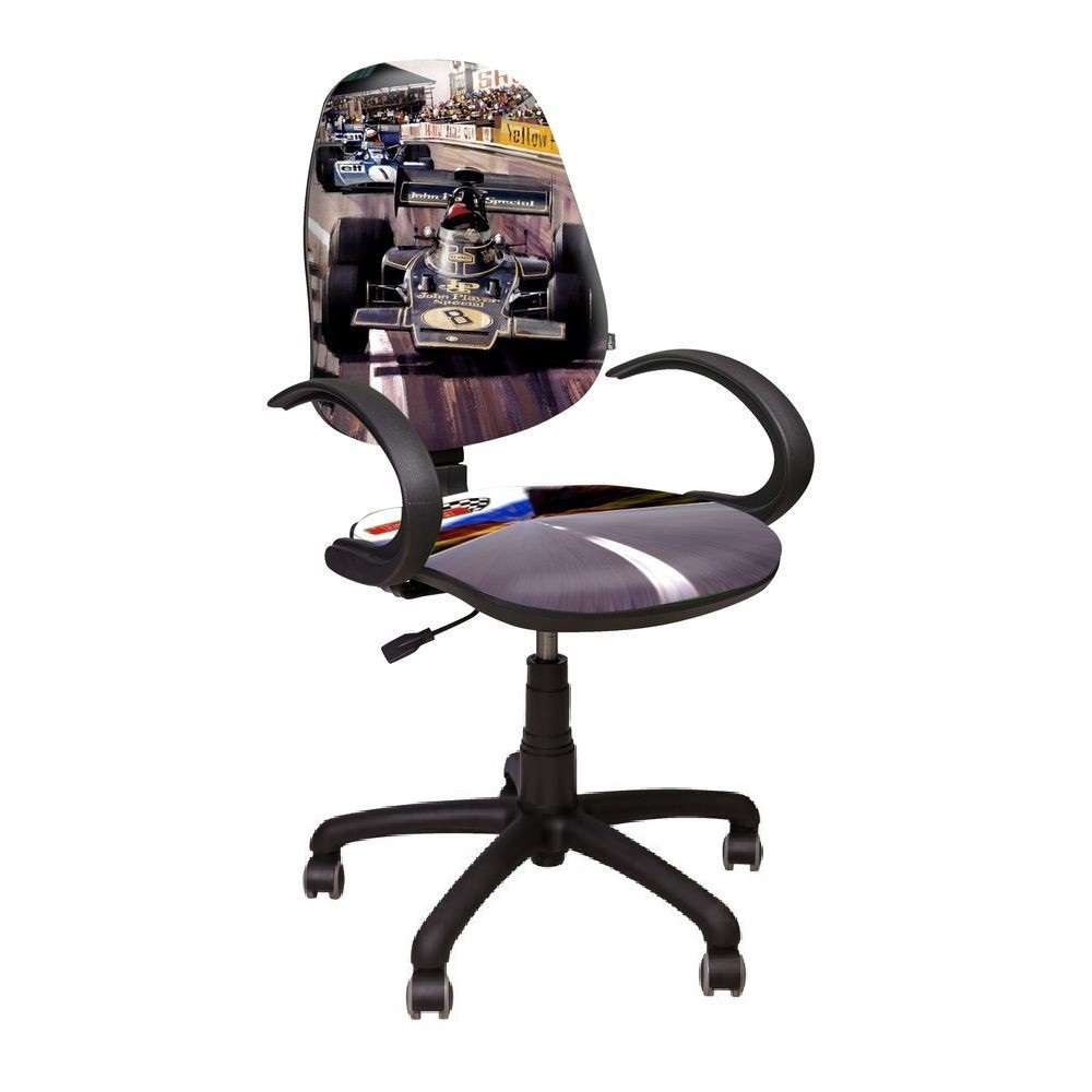 Компьютерное детское кресло Поло дизайн гонки