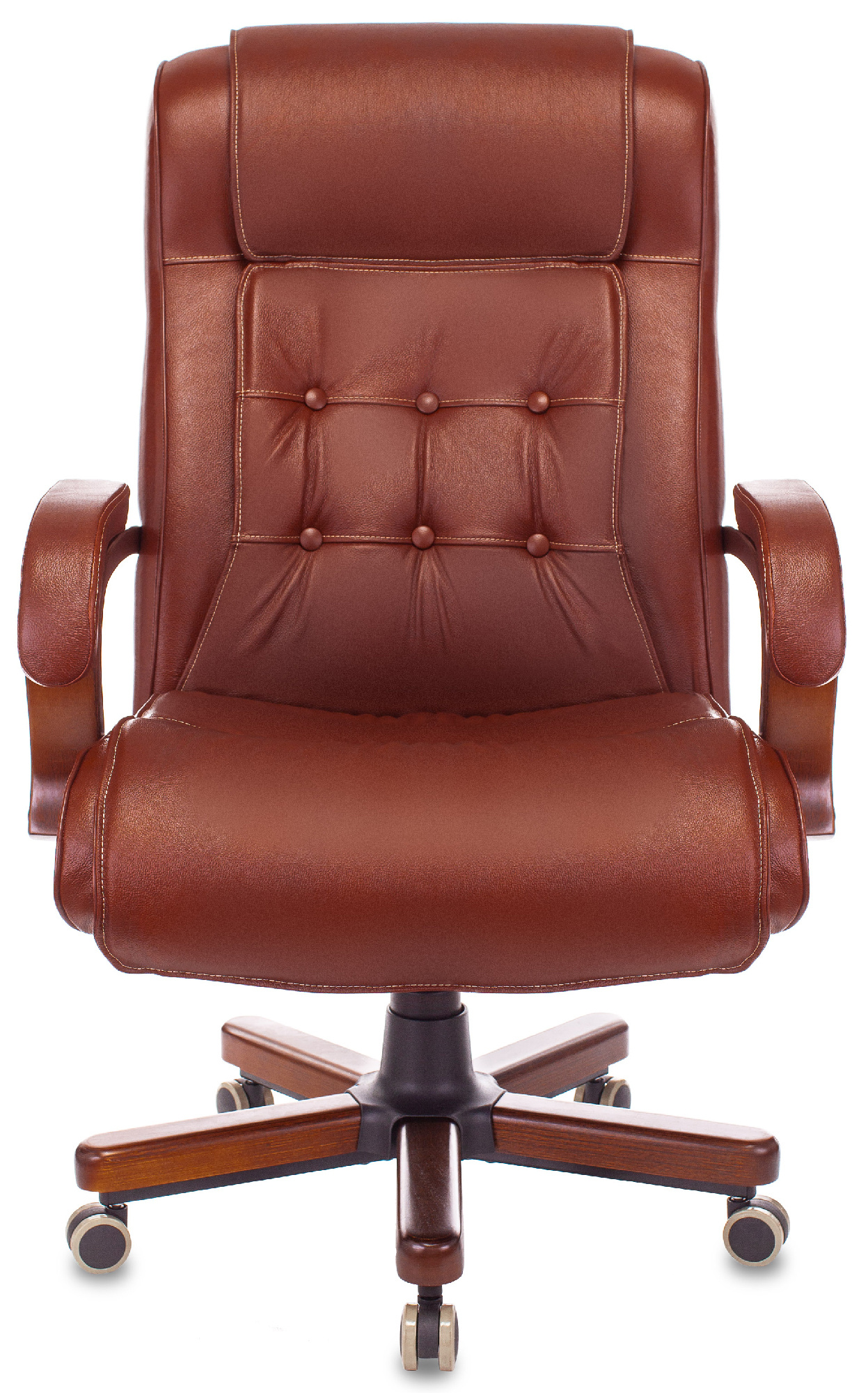 Кресло руководителя Бюрократ T-9926WALNUT светло-коричневый 